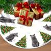 White Christmas Tree Skirt Large Soft Custom Pet Photos Decoracion De Navidad Winter Holiday Tree Mat Decoration Unique Holiday Decorations Ornaments Birthday Gifts for Women view 4