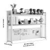 Desktop Shelf Organizer Adjustable Bookcase,Nizer for Office Supplies and Accessories Storage 2 Tier for Computer Desk Display(D,100CM/39.3IN) view 2