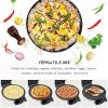 1200W Electric Roti Maker with Double-Sided Heating, Adjustable Temperature Control, Non-Stick 12-Inch Plates for Perfect Chapati, Pancakes, Crepes & Omelettes. view 3