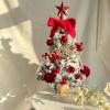 Compact Desktop Christmas Tree with Stand, Luxury-decorated Mini Christmas Tree, Realistic Pine Tree Design, Best DIY Xmas Decorations(Red,50cm/19.7in) view 1