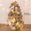 Compact Desktop Christmas Tree with Stand, Luxury-decorated Mini Christmas Tree, Realistic Pine Tree Design, Best DIY Xmas Decorations(Red,50cm/19.7in) view 2