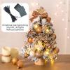 Compact Desktop Christmas Tree with Stand, Luxury-decorated Mini Christmas Tree, Realistic Pine Tree Design, Best DIY Xmas Decorations(Red,50cm/19.7in) view 4