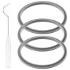 3 Pack Blender Gasket Replacement Parts, Rubber O-Ring Sealing Gaskets Compatible for Nutribullet Blender 900W & 600W Series view 1