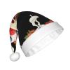 Adult plush Christmas hat HJFCZH cartoon yogurt bowl Prints with soft touch for Christmas party view 2