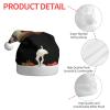 Adult plush Christmas hat HJFCZH cartoon yogurt bowl Prints with soft touch for Christmas party view 4