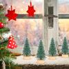 YYZKYTO s Decor with Snow Covered Pine 5cm Ornaments for Home Party Bar Bottle Brush Trees Commemoration Day view 2