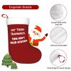 AMZWZSH Hey There Train Wreck, This Isn't Your Station Christmas Stockings, Xmas Stockings, 18" Large Xmas Stocking, Christmas Party Fireplace Family Hanging Stocking Decorations(Red and White) view 2