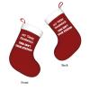AMZWZSH Hey There Train Wreck, This Isn't Your Station Christmas Stockings, Xmas Stockings, 18" Large Xmas Stocking, Christmas Party Fireplace Family Hanging Stocking Decorations(Red and White) view 3