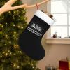 AMZWZSH Hilarious Fortune Wheel Go Fuck Yourself Graphic Christmas Stockings, Xmas Stockings, 18" Large Xmas Stocking, Christmas Party Fireplace Family Hanging Stocking Decorations(White and Black) view 1