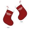 AMZWZSH Democrats Suck Christmas Stockings, Xmas Stockings, 18" Large Xmas Stocking, Christmas Party Fireplace Family Hanging Stocking Decorations(Red and White) view 3