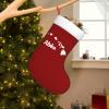 AMZWZSH Aloha Hawaiian Christmas Stockings, Xmas Stockings, 18" Large Xmas Stocking, Christmas Party Fireplace Family Hanging Stocking Decorations(Red and White) view 1