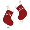 AMZWZSH Aloha Hawaiian Christmas Stockings, Xmas Stockings, 18" Large Xmas Stocking, Christmas Party Fireplace Family Hanging Stocking Decorations(Red and White) view 3