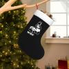 AMZWZSH WWF Panda Bear Wrestling Christmas Stockings, Xmas Stockings, 18" Large Xmas Stocking, Christmas Party Fireplace Family Hanging Stocking Decorations(White and Black) view 1