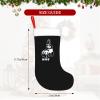 AMZWZSH WWF Panda Bear Wrestling Christmas Stockings, Xmas Stockings, 18" Large Xmas Stocking, Christmas Party Fireplace Family Hanging Stocking Decorations(White and Black) view 4