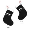 AMZWZSH Come and Take It Gonzales Flag Texas Battle Christmas Stockings, Xmas Stockings, 18" Large Xmas Stocking, Christmas Party Fireplace Family Hanging Stocking Decorations(White and Black) view 3