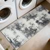 20" x 59" Modern Washable Laundry Room Runner Rug Abstract Hallway Kitchen Abstract Mat with Non-Slip Soft Low Pile Organization Decor Carpet for Bedroom (Grey, 1'8" x 4'11" (Rectangular)) view 2