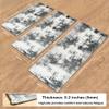 20" x 59" Modern Washable Laundry Room Runner Rug Abstract Hallway Kitchen Abstract Mat with Non-Slip Soft Low Pile Organization Decor Carpet for Bedroom (Grey, 1'8" x 4'11" (Rectangular)) view 3
