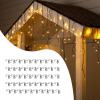 Christmas Light Gutter Clips,Christmas Metal Hooks - Seasonal Rope Gutter Hooks | for Lantern LED Strips Banner Sign Party Holiday Camping Halloween Events Wedding Shingle Roof view 3