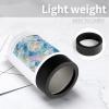 12oz Beverage Can Cooler With Light Blue Print Double Wall Vacuum Insulated Drink Holder Stainless Steel Can Beverage Sleeve for Standard Beer Seltzer And Soda view 4