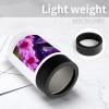 12oz Beverage Can Cooler Purple Butterfly And Flower Print Double Wall Vacuum Insulated Drink Holder Stainless Steel Can Beverage Sleeve for Standard Beer Seltzer And Soda view 4