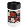 12oz Beverage Can Cooler Very Large Petals Print Double Wall Vacuum Insulated Drink Holder Stainless Steel Can Beverage Sleeve for Standard Beer Seltzer And Soda view 1
