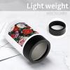12oz Beverage Can Cooler Very Large Petals Print Double Wall Vacuum Insulated Drink Holder Stainless Steel Can Beverage Sleeve for Standard Beer Seltzer And Soda view 4