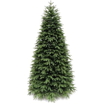 Artificial Christmas Trees 70/120/150/180/210/240cm Small Christmas Tree Green PE Material Fake Outdoor Christmas Trees for Home, Office, Party Decoration(150cm/59.1")