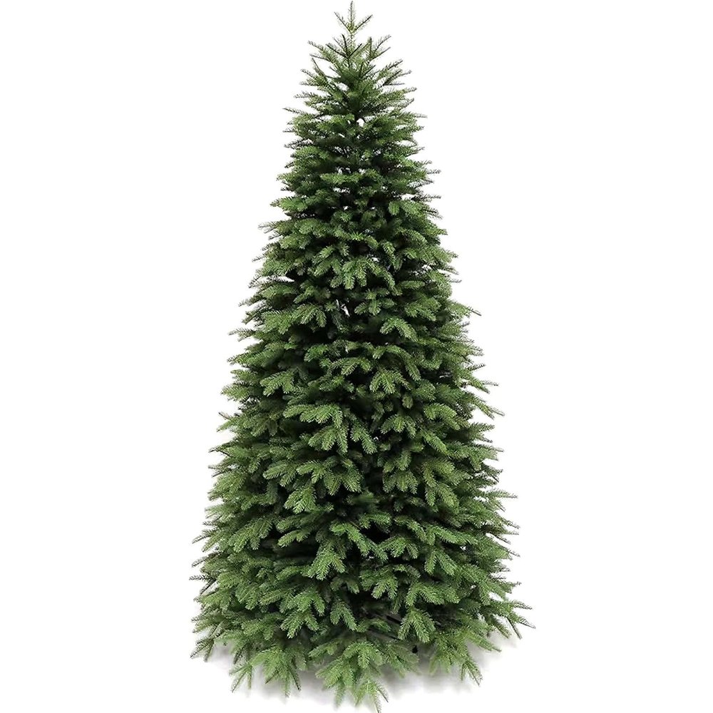 Artificial Christmas Trees 70/120/150/180/210/240cm Small Christmas Tree Green PE Material Fake Outdoor Christmas Trees for Home, Office, Party Decoration(150cm/59.1")
