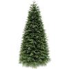 Artificial Christmas Trees 70/120/150/180/210/240cm Small Christmas Tree Green PE Material Fake Outdoor Christmas Trees for Home, Office, Party Decoration(150cm/59.1") view 1