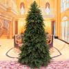 Artificial Christmas Trees 70/120/150/180/210/240cm Small Christmas Tree Green PE Material Fake Outdoor Christmas Trees for Home, Office, Party Decoration(150cm/59.1") view 2