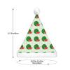 BLWSLC cartoon watermelon Adult light-up Santa hat printed Santa hat with LED lights suitable for Christmas New Year's and other holiday parties view 4