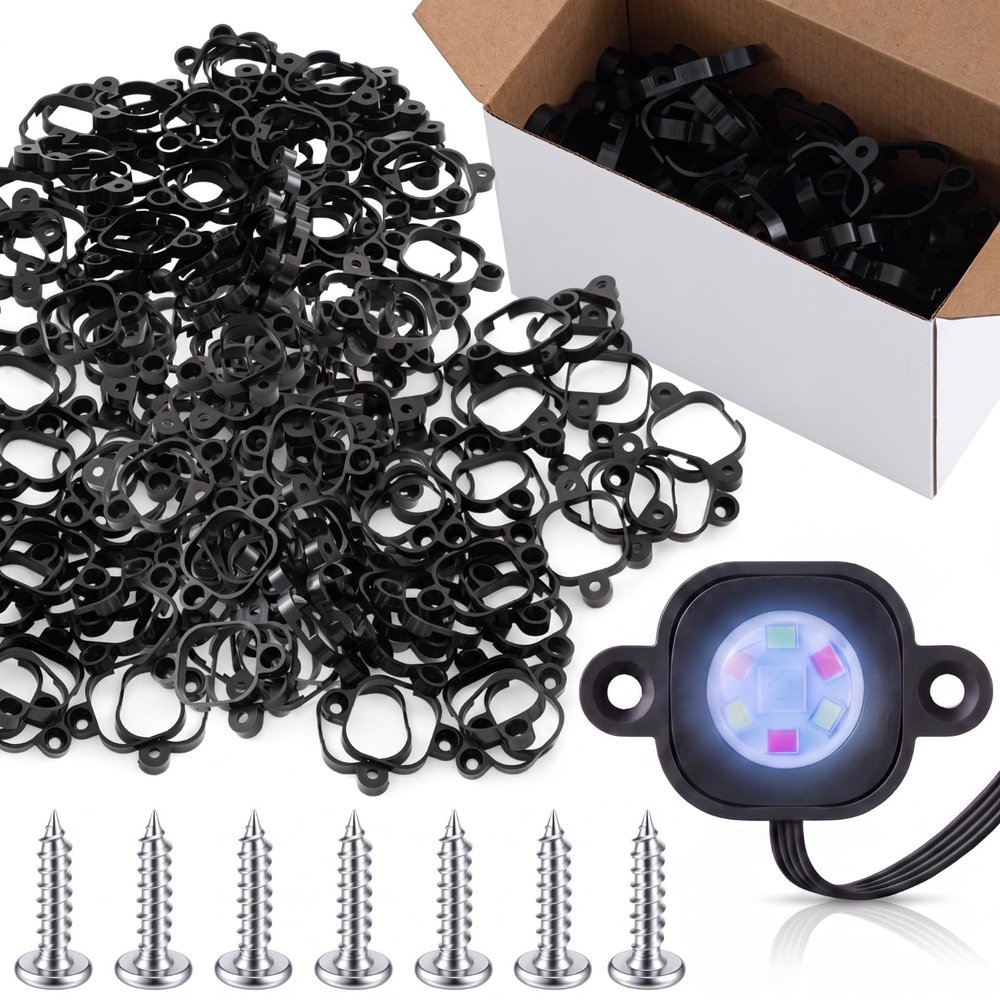 Kittmip 180 Pcs Light Clips Compatible with Govee H706 H806 Pro Light