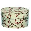 Sarah's Hat Boxes Cherry Blossoms Decorative Gift Box | Elegant Reusable Storage Boxes for Gifts, Keepsakes, Jewelry, or Special Items | Unique Printed Design view 1