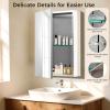 HABIUBIU 14 x 18 Inch Bathroom Medicine Cabinet with Mirror, Medicine Cabinet Mirror, Bathroom Mirror with Storage with One Adjustable Shelf, Assembly Required, Support Recessed or Surface Mount view 3