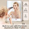 HABIUBIU 14 x 18 Inch Bathroom Medicine Cabinet with Mirror, Medicine Cabinet Mirror, Bathroom Mirror with Storage with One Adjustable Shelf, Assembly Required, Support Recessed or Surface Mount view 4