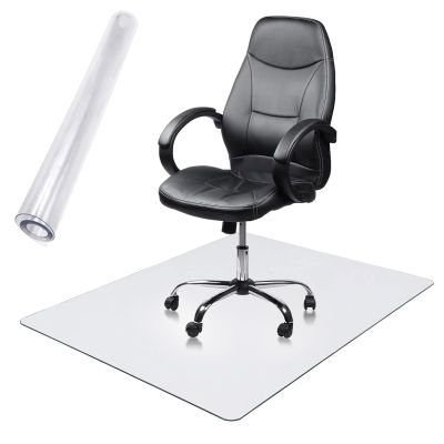 Clear Office Chair Mat Rectangle Chair Mats for Hardwood Floors,Transparent PVC Floor Protector for Home Office,1.5mm Plastic Floor Mat for Office, 16x16 in to 70x120 in(22x98in)