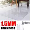 Clear Office Chair Mat Rectangle Chair Mats for Hardwood Floors,Transparent PVC Floor Protector for Home Office,1.5mm Plastic Floor Mat for Office, 16x16 in to 70x120 in(22x98in) view 2