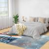 2x3 Kingfisher Rug - Snowy Kingfisher Doormat Outdoor Entrance, Nature Birds Laundry Room Carpet Non Slip Accent Throw Rugs for Bathroom Kitchen Sink Front Door view 4