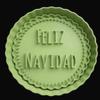 2 PCS: Feliz Navidad/Spanish Christmas Stamp & Cutter Set/Polymer Clay/Cookie Cutter (4 Inches) view 2