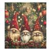 ALAZA Gnome Christmas Tree Ball Dishwasher Magnet Cover Sticker Decorative Refrigerator Magnet Panel Decal Cover for Home Kitchen Appliance Decor view 1
