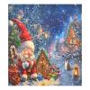 ALAZA Winter Gnome Cat Christmas Gingerbread House Dishwasher Magnet Cover Sticker Decorative Refrigerator Magnet Panel Decal Cover for Home Kitchen Appliance Decor view 1