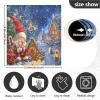 ALAZA Winter Gnome Cat Christmas Gingerbread House Dishwasher Magnet Cover Sticker Decorative Refrigerator Magnet Panel Decal Cover for Home Kitchen Appliance Decor view 3