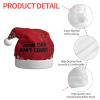 Jmmxp Christmas Hats Drunk Cigs Don't Count Santa Hat Unisex Velvet Xmas Hat New Year Holiday Party Supplies Christmas Decoration view 4