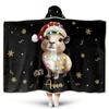 Hyturtle Personalized Hooded Blanket Christmas Animal Wearable Blanket (Christmas Capybara) view 1