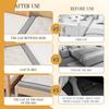XZFRYUI Bed Gap Filler Mattress Extender Filler 31.5x3.1x7.9inLxWxH Headboard Pillow Close Gap Between Mattress Headboard and Wall for Full/Twin/Queen/Cal King/King BedBlack view 4