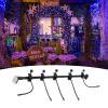 WTWU Christmas Wall Hanger 5 Adjustable Metal Hooks for Wreaths Lights Holiday Plant Displays Convivial Stretch Plant Clothes Rack view 2