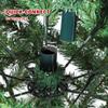 4.5ft Pre-Decorated Flocked Christmas Tree with Pine Cones, 450 PVC Tips, Partially Flocked, Hinged Branches & Metal Stand, Lifelike Holiday Tree for Home, Office or Party view 2