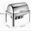 OREKPOT Catering Food Warmers Chafing Dishes Stainless Steel Chafing Dishes Buffet Servers with Visible LidGN 1/2 view 4