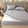 6-Sided Full Zipped Mattress Cover Customizable Quilted Mattress Slipcover Zip Up Bed Fitted Sheet Double/Single/King Topper Washable Anti-dust 360Total Encasement Protector(Color2,90x190x25cm) view 3