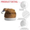 Lootpe Sunset Hawaiian Palm Tree Print Festive Christmas Hats For Men Women, Soft Plush Santa Hat, For New Year Festive Party view 4